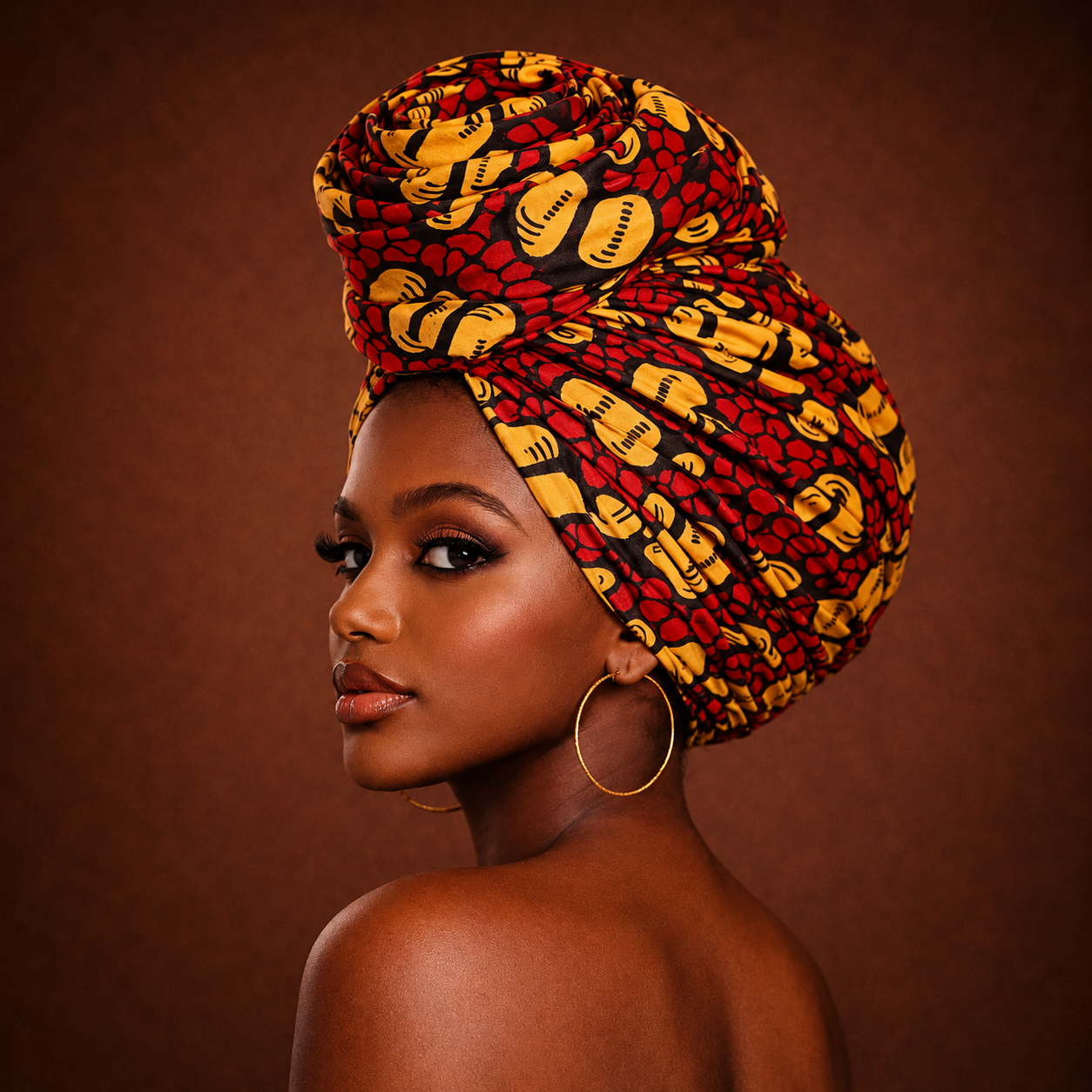 Turban Ankara soleil Cissey Clothing vue de dos mannequin 