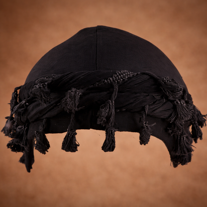 Bonnet satin homme plié – détail tissu doux anti-casse